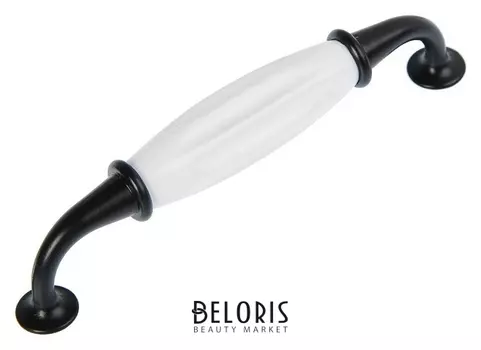 Ручка скоба керамическая Ceramics 003, 128 мм, чёрная