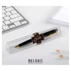 Ручка в футляре "Золотой учитель", пластик