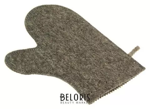 Рукавица для сауны темная