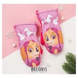 Рукавицы (Варежки) зимние PAW Patrol "Скай" р-р 12 (1,5-2 года), розовый