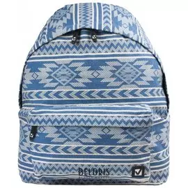 Рюкзак BRAUBERG, универсальный, сити-формат, голубой, "Нордик", 20 литров, 41х32х14 см