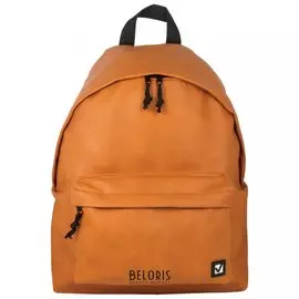 Рюкзак BRAUBERG универсальный, сити-формат, коричневый, кожзам, "Селебрити", 20 литров, 41х32х14 см