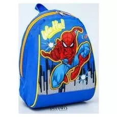 Рюкзак "Человек паук", 20*13*26, отд на молнии,синий
