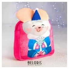 Рюкзак детский Мышка с ушками и снежинка