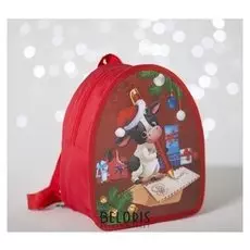 Рюкзак детский новогодний «Новогодний бычок» 20х23 см
