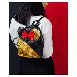 Рюкзак детский с пайетками «Минни маус», 27 х 23 см