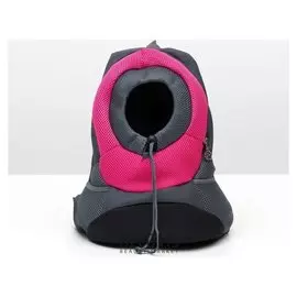 Рюкзак для переноски животных с креплением на талию, 31 х 15 х 39 см, розовый