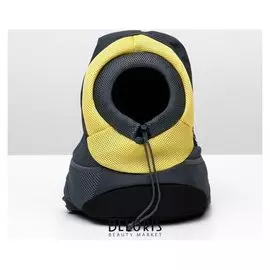 Рюкзак для переноски животных с креплением на талию, 31 х 15 х 39 см, желтый