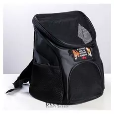 Рюкзак для переноски животных "В любом месте - веселее вместе" 31*23*30 см