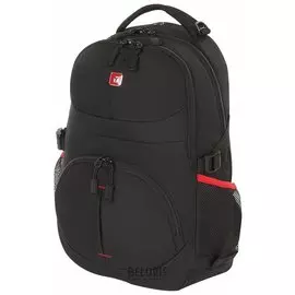 Рюкзак Germanium "S-04" универсальный, уплотненная спинка, облегченный, черный, 46х32х15 см, 226953