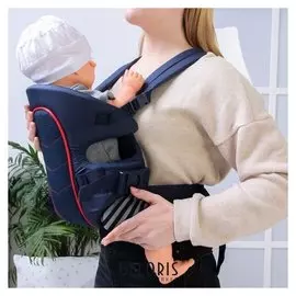 Рюкзак-кенгуру, цвет синий, красная оконтовка