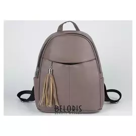 Рюкзак L-1823, 27*14*32, отд на молнии, 2 н/кармана, 2 бок кармана, бежевый