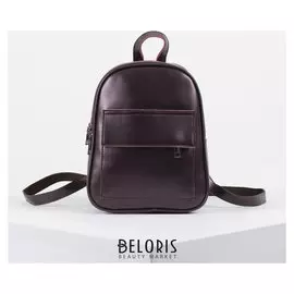 Рюкзак молодёжный, 2 отдела на молниях, 2 наружных кармана, цвет бордовый