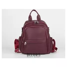 Рюкзак молодёжный, 2 отдела на молниях, наружный карман, 2 боковых кармана, цвет бордовый