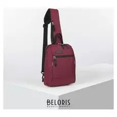 Рюкзак молодёжный на лямке, отдел на молнии, наружный карман, цвет бордовый