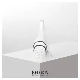 Рюкзак молодёжный на одной лямке, 2 отдела на молниях, 2 наружных кармана, цвет белый