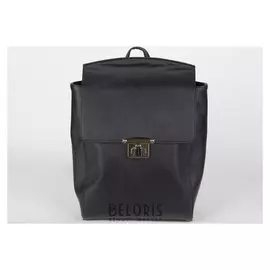 Рюкзак молодёжный, отдел на клапане, цвет чёрный