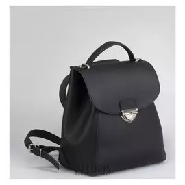 Рюкзак молодёжный, отдел на клапане, цвет чёрный