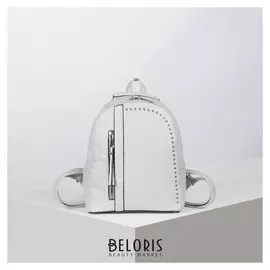 Рюкзак молодёжный, отдел на молнии, 2 наружных кармана, цвет серый