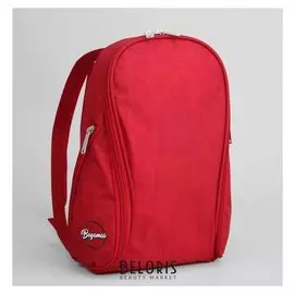 Рюкзак молодёжный, отдел на молнии, 2 наружных кармана, цвет красный