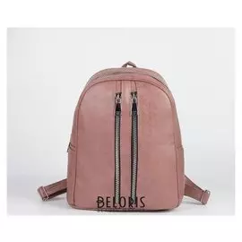 Рюкзак молодёжный, отдел на молнии, 2 наружных кармана, цвет розовый