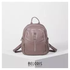 Рюкзак молодёжный, отдел на молнии, 4 наружных кармана, цвет пудра