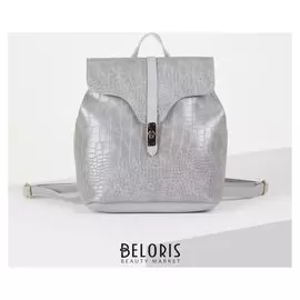 Рюкзак молодёжный, отдел на молнии, цвет серый