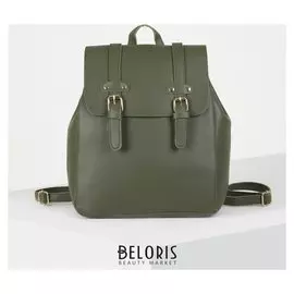 Рюкзак молодёжный, отдел на молнии, цвет зелёный