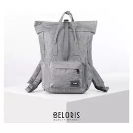 Рюкзак молодёжный, отдел на молнии, наружный карман, 2 боковых кармана, цвет серый