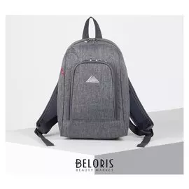 Рюкзак молодёжный, отдел на молнии, наружный карман, цвет серый