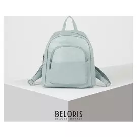 Рюкзак молодёжный, отдел на молнии, наружный карман, цвет светло-зелёный