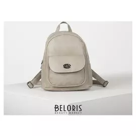 Рюкзак молодёжный, отдел на молнии, наружный карман, цвет серый