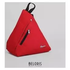 Рюкзак молодёжный, отдел на молнии, наружный карман, цвет красный