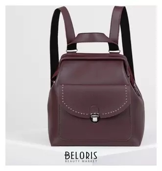 Рюкзак молодёжный, отдел на молнии, наружный карман, цвет бордовый