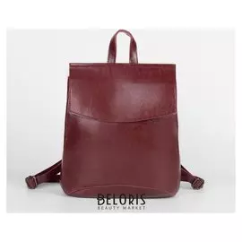 Рюкзак молодёжный, отдел на молнии, наружный карман, цвет бордовый