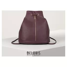 Рюкзак молодёжный, отдел на шнурке, наружный карман, цвет бордовый