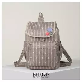 Рюкзак молодёжный, отдел на стяжке, 2 наружных кармана, 2 боковых кармана, цвет коричневый