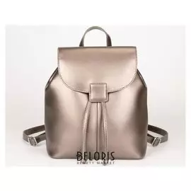 Рюкзак, отдел на клапане, цвет бронзовый