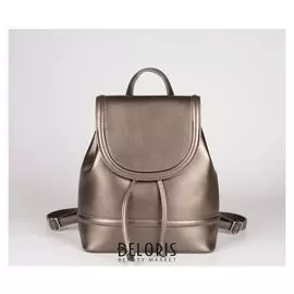Рюкзак, отдел на клапане, цвет бронзовый
