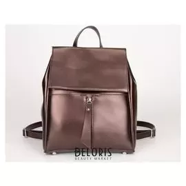 Рюкзак, отдел на клапане, цвет коричневый