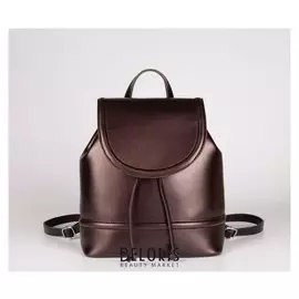 Рюкзак, отдел на клапане, цвет коричневый