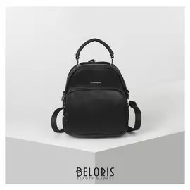 Рюкзак сумка L-892019, 19*11*22, отд на молнии, 2 н/кармана, стропа, черный