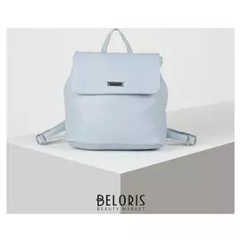 Рюкзак-сумка, отдел на молнии, 2 наружных кармана, цвет голубой