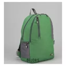 Рюкзак туристический, 21 л, отдел на молнии, наружный карман, цвет зелёный/серый