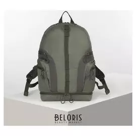 Рюкзак туристический, 35 л, отдел на молнии, 2 наружных кармана, цвет оливковый