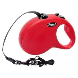 Рулетка Flexi New Classic L (До 50 кг) лента 5 м, красная