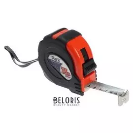 Рулетка Park, 7.5 м х 25 мм, с фиксатором, прорезиненный корпус