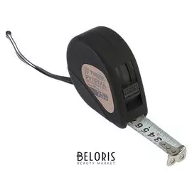 Рулетка Tundra, пластиковый корпус Soft-touch, 2 фиксатора, магнитный зацеп, 7.5 м х 25 мм