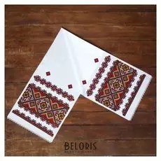 Рушник «Орнамент. красный», 150х36 см