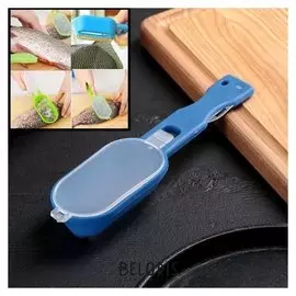 Рыбочистка многофункциональная «Комфорт», 3 в 1, с контейнером и ножом, 19 см